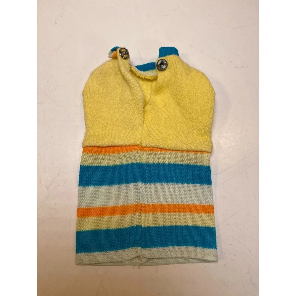 Vintage Barbie Clothes Lot of 2 Dress & Shirt Yellow Blue Orange